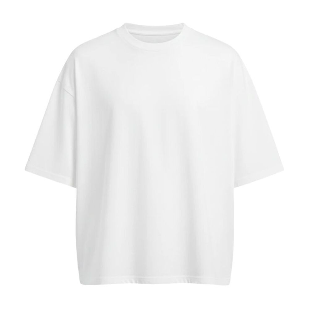 Awdis Mens Boxy Cropped T-Shirt / Arctic White